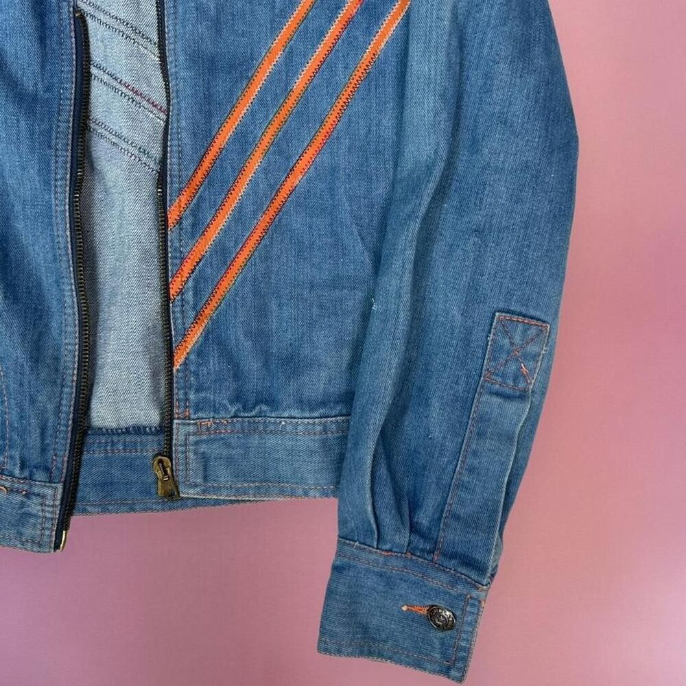 Vintage 70s Faded Glory Embroidered Denim Jacket - image 6